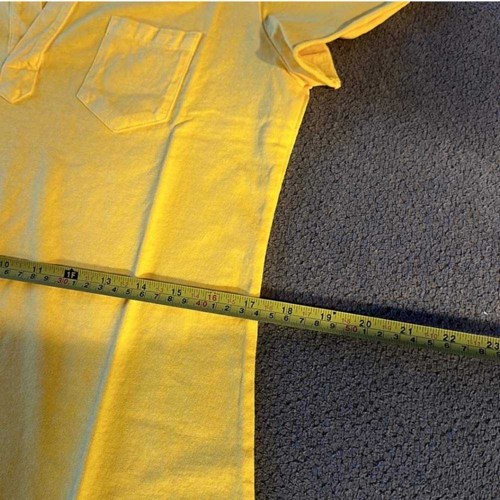 Frank & Eileen Lauren Butter Yellow Preppy Polo Shirt Dress. Size S - Picture 8 of 10